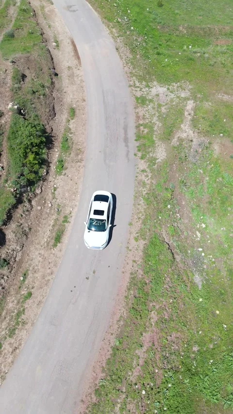 The car is driving on the road Stock Footage 275845550