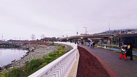 Car driving on the road Stock Footage 277160631