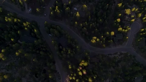 Car Driving on a Road in the Forest Stock Footage 203150886