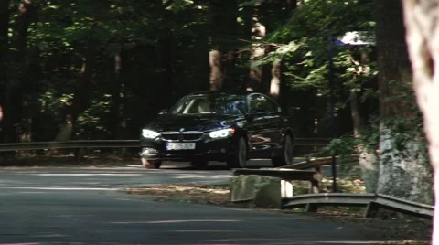 Car driving at speed Video stock 46123775