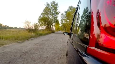 Car driving through the countryside. Stock Footage 42494236