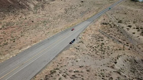 Car Driving through desert and river 스톡 동영상 331960096