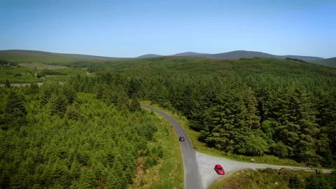 A car driving through the Wicklow mountains. Stock Footage 158169078