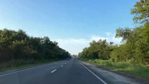 Car driving on time lapse road. Trip travel concept. Freedom on the road Stock Footage 158062974