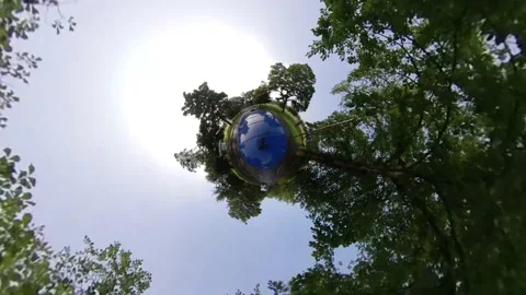 Car driving on tiny planet Edinburgh clip 8 of 21 Stock Footage 137277183