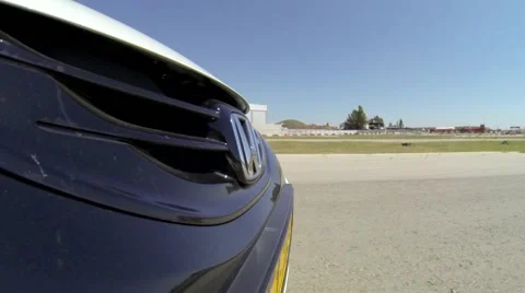 Car driving on track - gopro front car  (2) Stock Footage 41361697