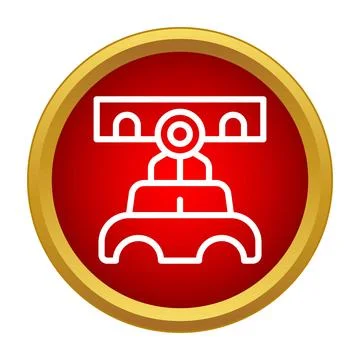 Car driving under bridge icon graphic design Stock Illustration