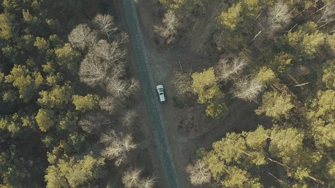Car from drone. Stock Footage 127181200