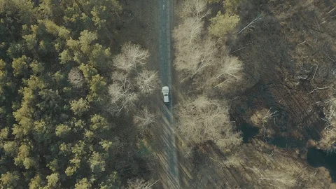 Car from drone. Stock Footage 127182665