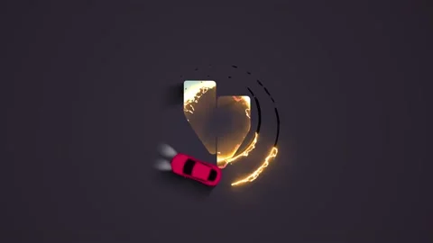 Car Electric Logo Reveal Stockmateriaal After Effects
