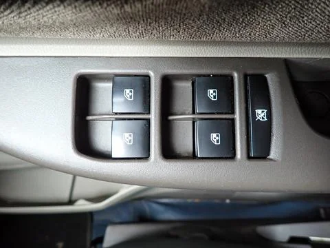 Car Electric Window Control Panel with Locking Feature Fotos de archivo