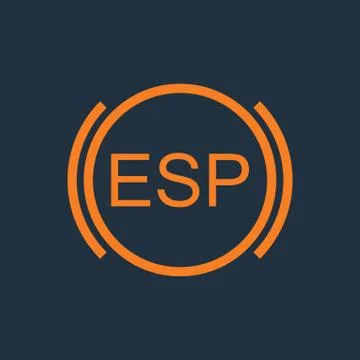 Car electronic stability program sign Illustrazione stock