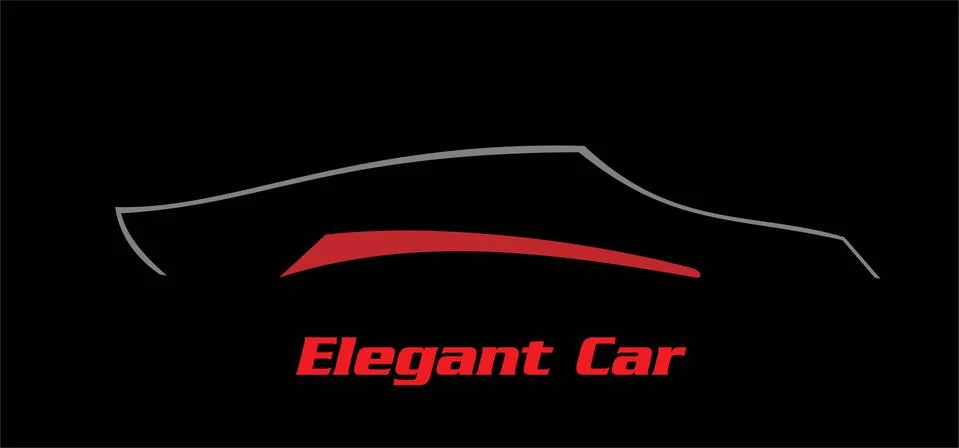 Car. Elegant car. Stock Illustration