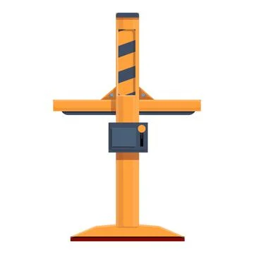 Car elevator icon, cartoon style Stock Illustration