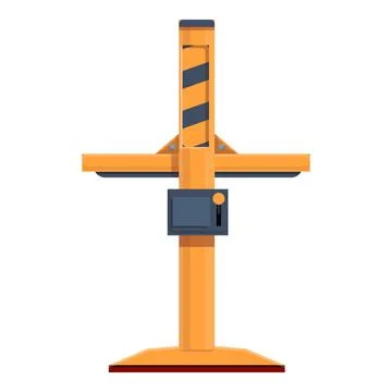 Car elevator icon, cartoon style Stock Illustration
