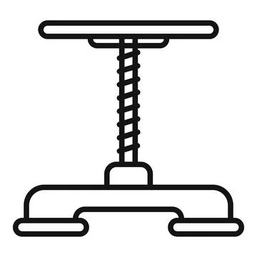 Car elevator icon outline vector. Auto garage Stock Illustration