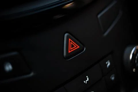 Car emergency button Stock Photos