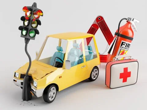 Car Emergency Kit Illustration