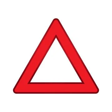 Car emergency triangle icon イラスト素材