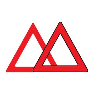 Car emergency triangle icon イラスト素材