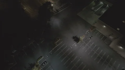 Car Empty Parking Lot 8 LOG Stock Footage 118010609