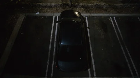 Car Empty Parking Lot 9  Stock Footage 118019437