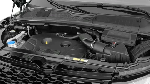 Car engine 2017 Land Rover Range Rover Evoque Convertible HSE Dynamic Stock Footage 159935979