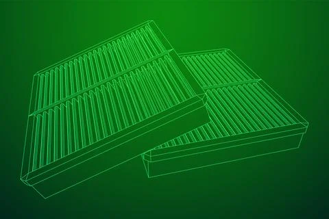 Car engine air filter. Auto spare part Stock Illustration