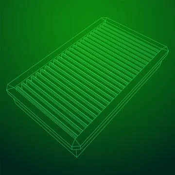 Car engine air filter. Auto spare part Stock Illustration