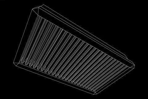 Car engine air filter. Auto spare part Stock Illustration