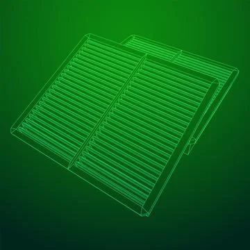 Car engine air filter. Auto spare part Stock Illustration