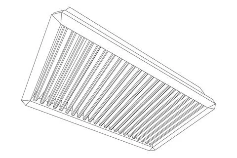 Car engine air filter. Auto spare part Stock Illustration