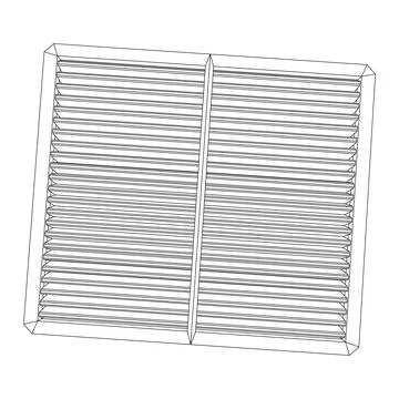 Car engine air filter. Auto spare part Stock Illustration