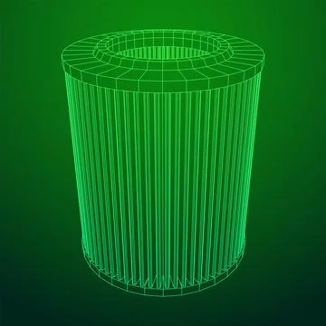 Car engine air filter. Auto spare part Stock Illustration