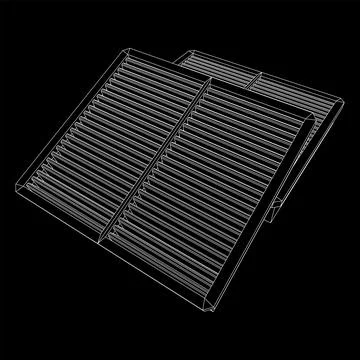 Car engine air filter. Auto spare part Stock Illustration
