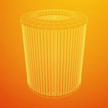 Car engine air filter. Auto spare part Stock Illustration