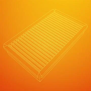 Car engine air filter. Auto spare part Stock Illustration