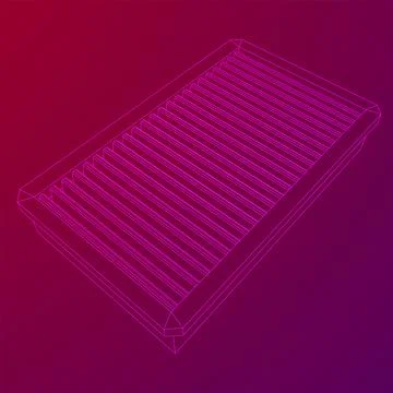 Car engine air filter. Auto spare part Stock Illustration