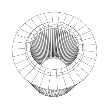 Car engine air filter. Auto spare part Stock Illustration