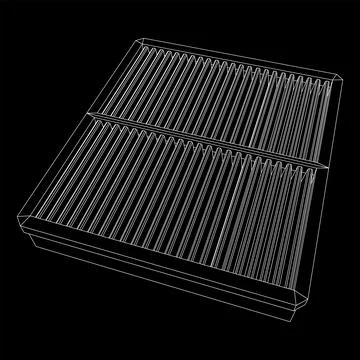 Car engine air filter. Auto spare part Stock Illustration