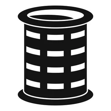 Car engine air filter icon for maintenance service Stock Illustration