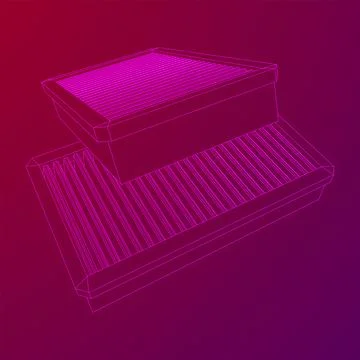 Car engine air filters. Auto spare part Stock Illustration