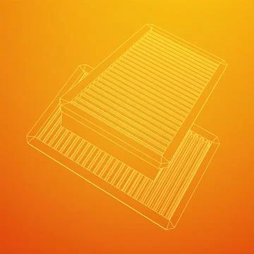 Car engine air filters. Auto spare part Stock Illustration