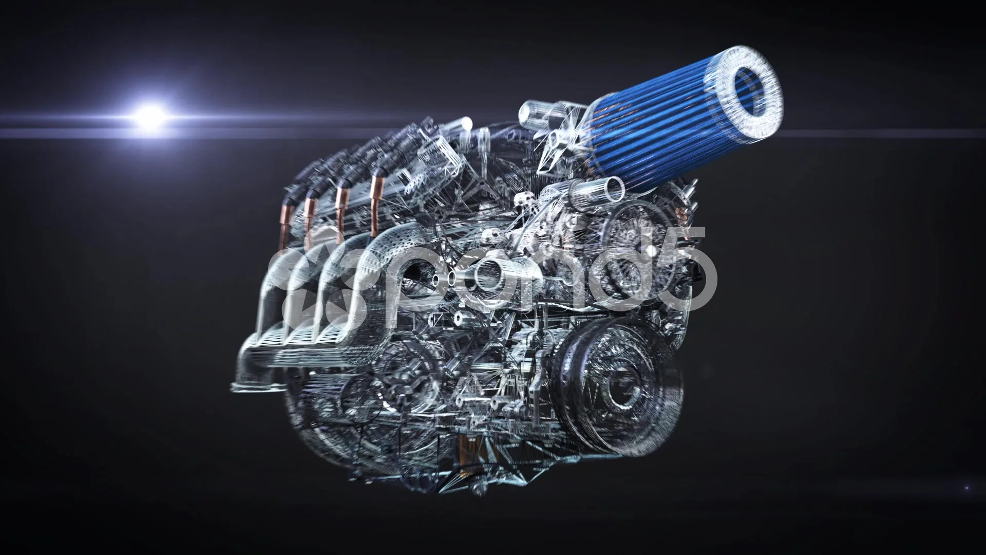 Car Engine Assembling-disassembling Anim... | Stock Video | Pond5