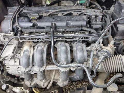 A car engine. Auto, car Fotos de archivo
