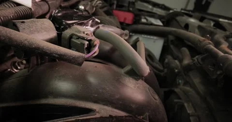 Car Engine Bay Motor Block Video stock 233303805