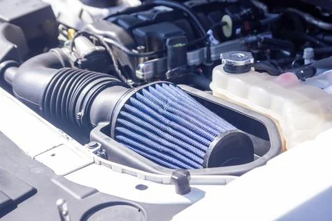 Car engine, car engine close up, engine of a sports car Stockfoto's