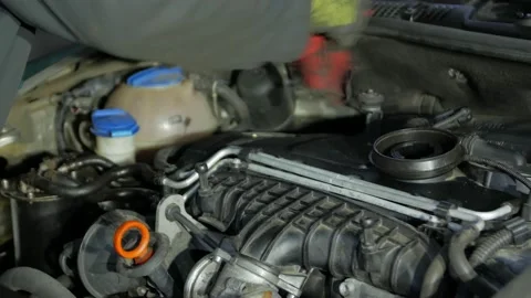 Car Engine Care Stock Footage 146112716
