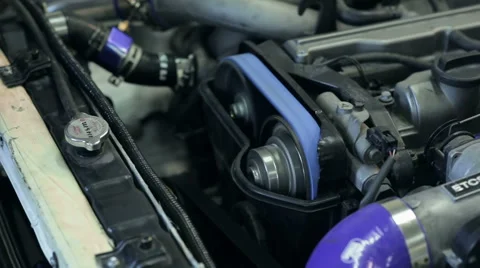 Car engine check of work, close up Stock Footage 67984079