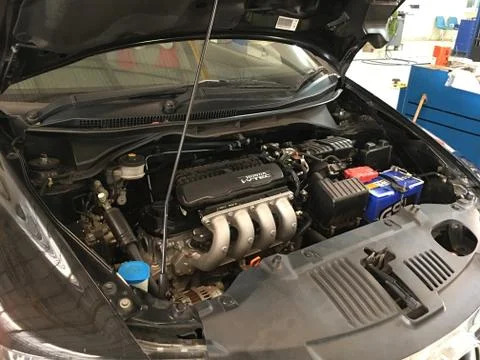 Car engine close-up. Stock Photos